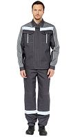 Костюм рабочий мужской летний 'Оптима' т. серый-серый
